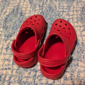 CROCS Kids Red Water Shoes C10